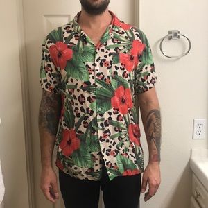 Duvin Button Up- extra large. Rayon.